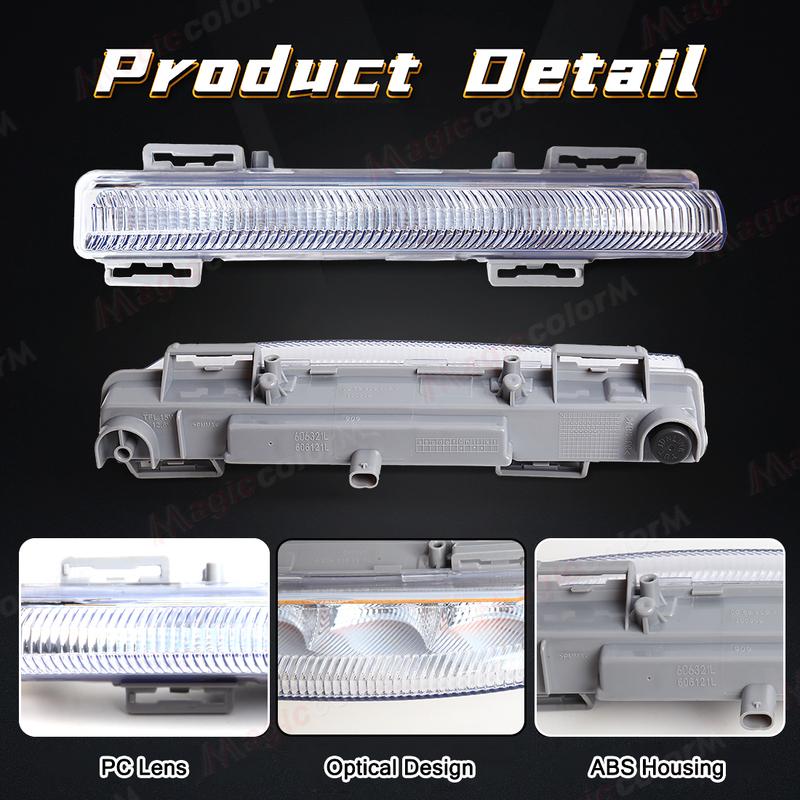 Auto Front Tagfahrlicht Für Mercedes-Benz W204 W212 C250 C280 C350 E350 DRL Nebelscheinwerfer 12V A2049068900 A2049069000