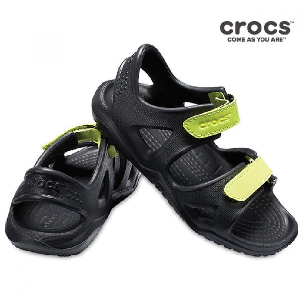 

Crocs Сандалии-тапочки SKies Tqj 204988 09w Swiftwater River Sandal K blK Vgr 165