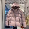 Down jacket women's winter new short hooded bread jacket duck down fashion versatile warm jacket