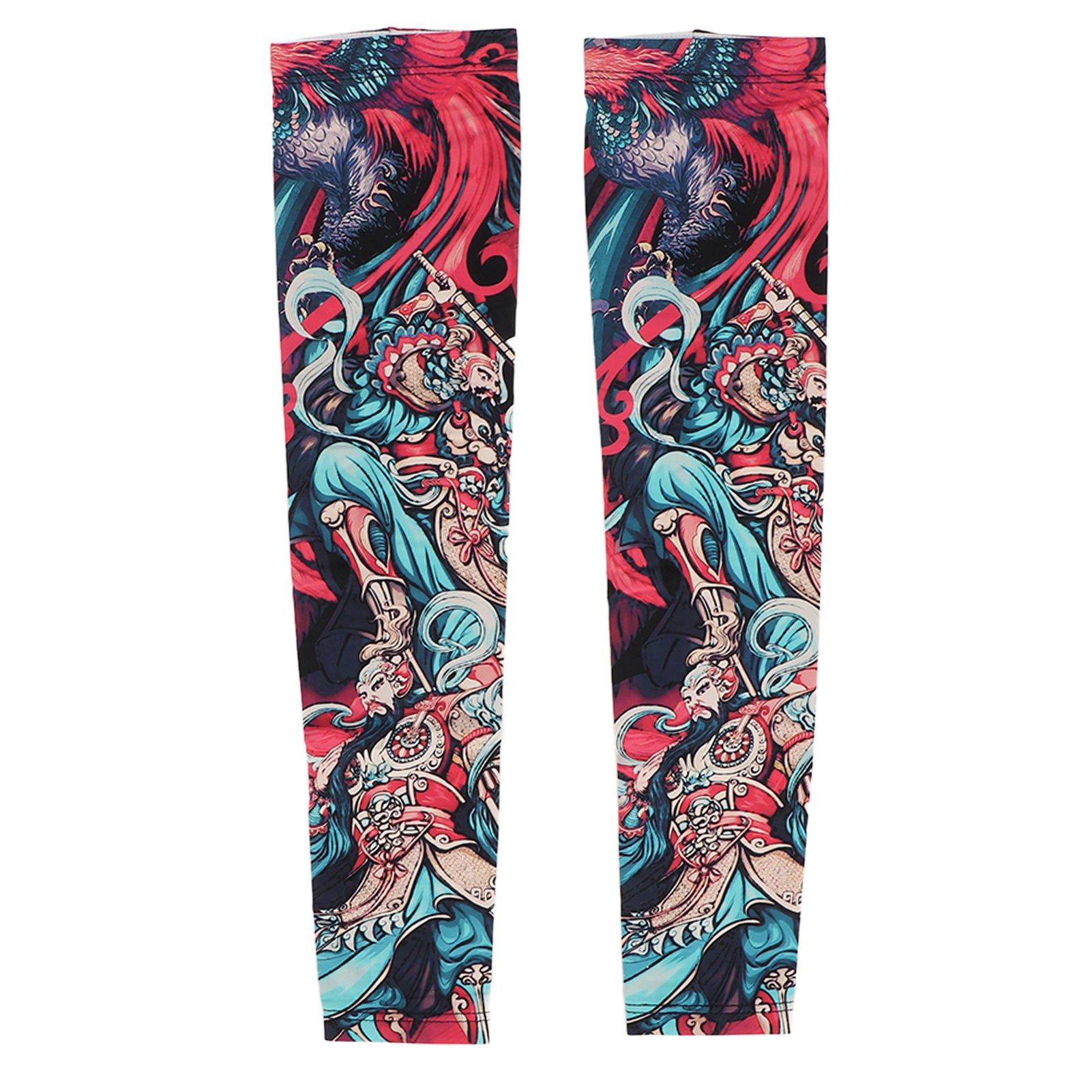 

1 пара рукавов для татуировки на руку, дышащие, быстросохнущие, мягкие, высокоэластичные, солнцезащитные рукава для мужчин