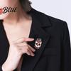 Enamel Accessory Halloween Badge Dark Gothic Style Skull Patten Milk