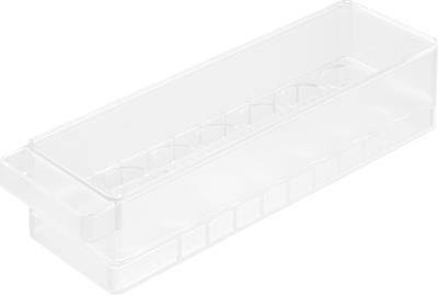 Yamazaki Tower Refrigerator Storage Box with Lid, White, W37.5 X D11 X H8.6cm, 1481