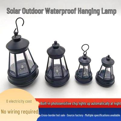 Solar Hanging Lantern: Outdoor Tree Lights & Handheld Camping Light with Dog Leash Accessory for Garden & Courtyard