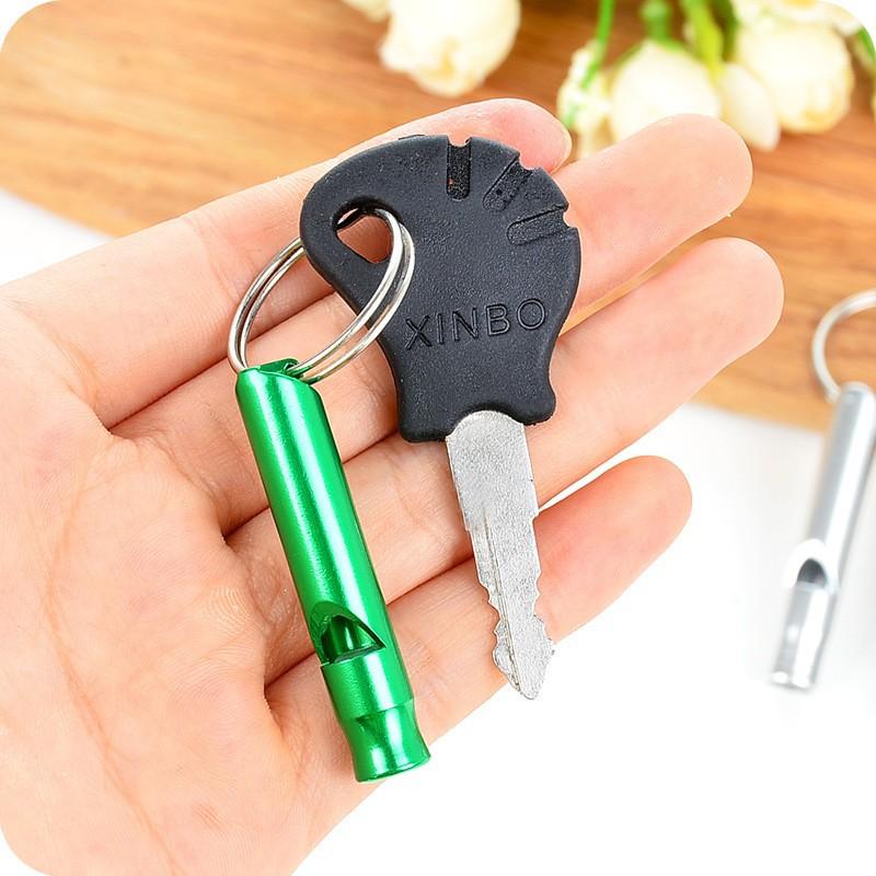 Small Aluminum Alloy Whistle Life-saving Whistle Psk Outdoor Survival Whistle Training Whistle Outdoor Supplies