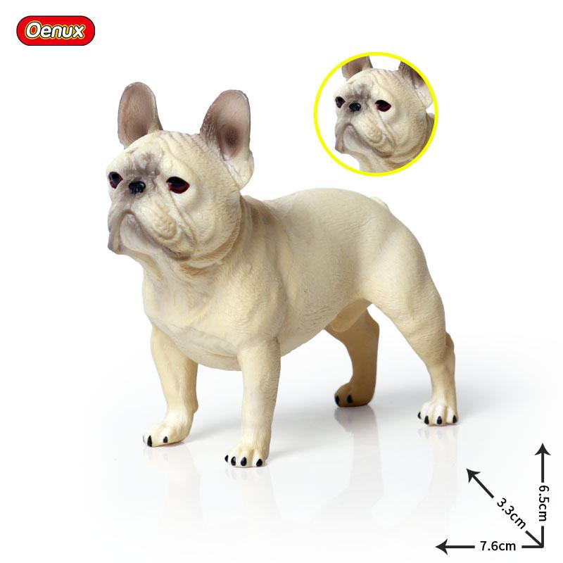 Oenux Kitty Dog Animals Model Action Figure Siamese Husky Pug Rottweiler Puppy Figurines PVC Cute Collection Toy Kids Gift