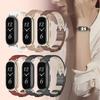 Lederarmband für Mi Band 10 9 8 Smart-Armband Kleines Handgelenkband Mädchen Damenband für Xiaomi Smart Band 8 9 10 Armbänder