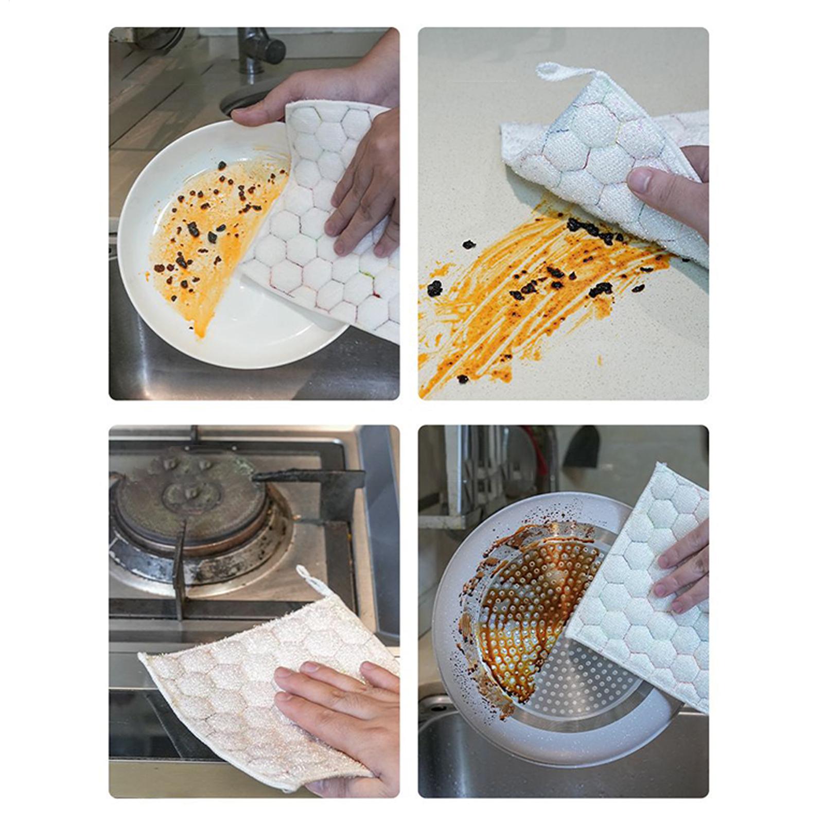 

Кухонные губки 5 шт., двусторонние, с металлической нитью, для мытья посуды, для дома, автомобиля, стекла, ванной комнаты, столешницы, раковины, окна, стола в ресторане China Mainland