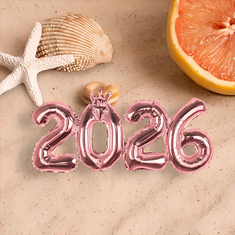 2026 New Year'S Party Decoration Balloons Festival Atmosphere Celebrate Holiday Decorations