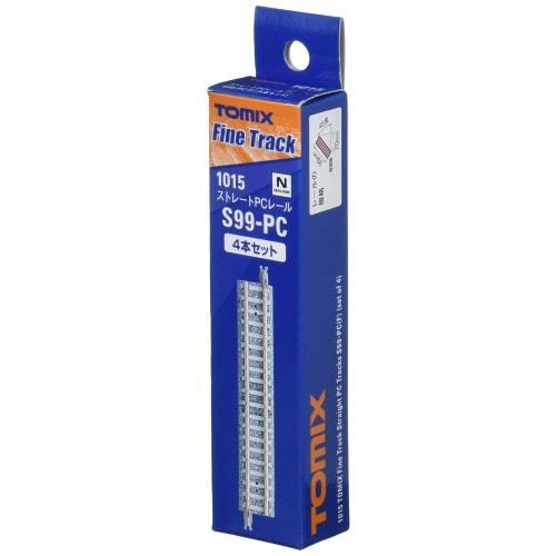 TOMIX N Gauge Straight PC Rail S99-PC F Set of 4, 1015 Model Railroad Supplies