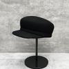French Retro Solid Color Wool Woolen Duck Tongue Beret Female British Style Flat Top Equestrian Hat Wide Brim Shows Small Face