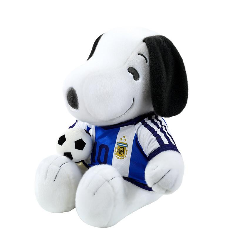 Snoopy Fußball Plüschtier Cartoon Sitzendes Kuscheltier Für Kinder Und Sammler
