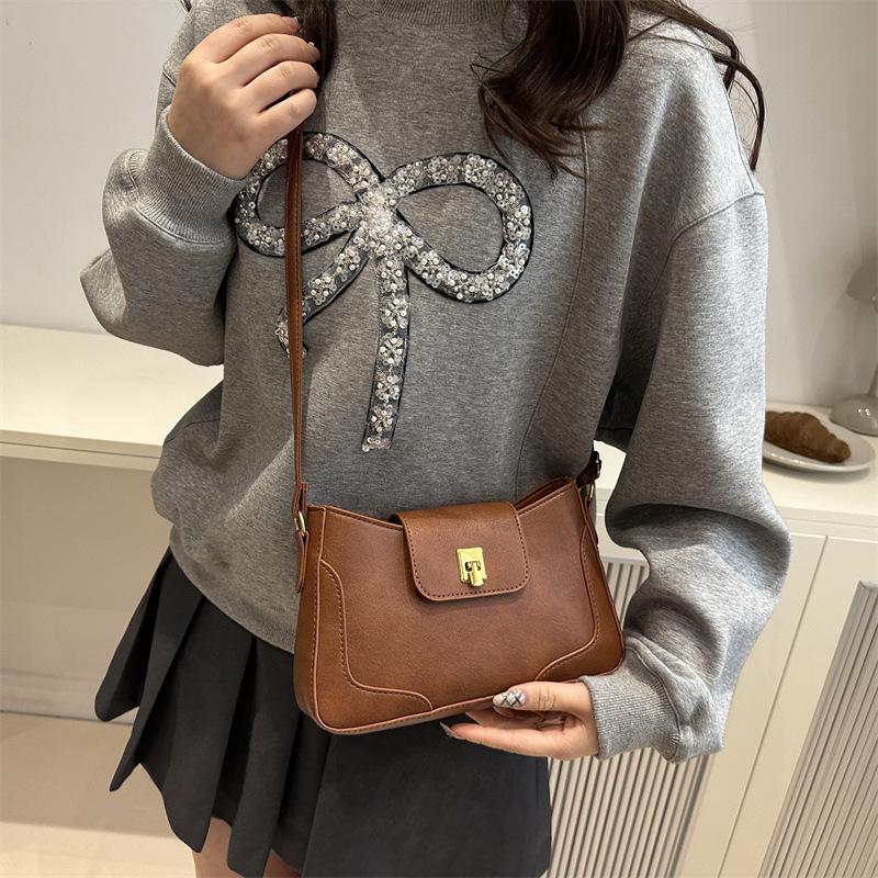 Maillard Retro Handbag Bag Women's New Trendy Tote Bag Large Capacity Shoulder Armpit Bag