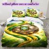 Brasilien Fußball Muster Bettwäsche, Steppbett Set Bettbezug Kissenbezug Zuhause Geburtstagsgeschenk (1 Bettbezug + 2 Kissenbezüge, ohne Füllung)