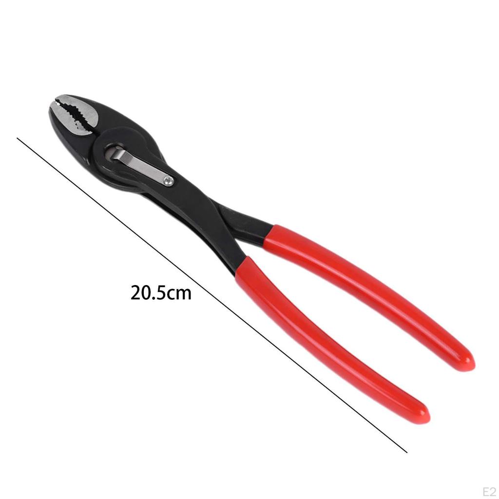 8in Slip Joint Pliers Sturdy Steel Adjustable Jaw for Home Industry Workshop