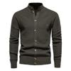 Men’s Business Casual Zip-Up Knit Sweater