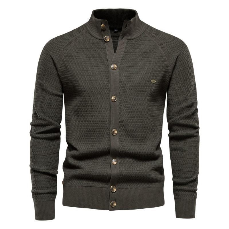 Men’s Business Casual Zip-Up Knit Sweater