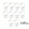 DIY Snow Globe Kit, Clear Plastic Christmas Ornaments, Home Decor, Lightweight White Display Containers for Crafts and Storage