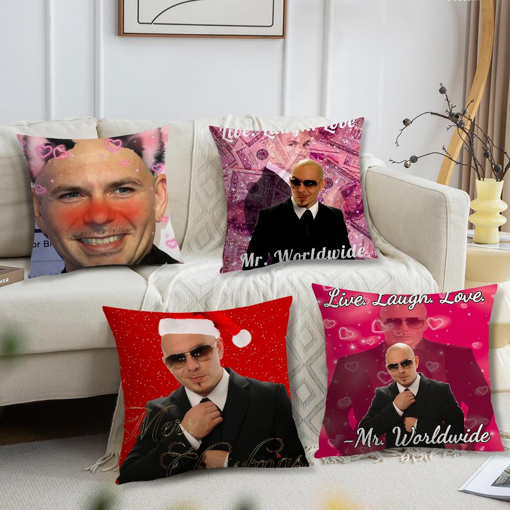 Creative Homewares Unisex Mr Worldwide Pitbull 305 Live Laugh Love Christmas For Bedroom Car Coffee Shop Room Soft And Living Room Sofa Decorative Pillow