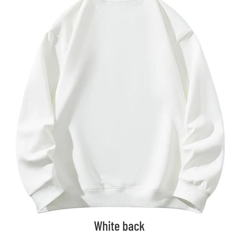 Men's Thickened Autumn/Winter Heavyweight Hoodie - Loose Fit, Long Sleeve, Round Neck, Trendy Youth Outerwear