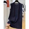 Chic Cap Sleeve Sleeveless Denim Dress for Women - Slimming, Youthful, Luxurious Summer Style