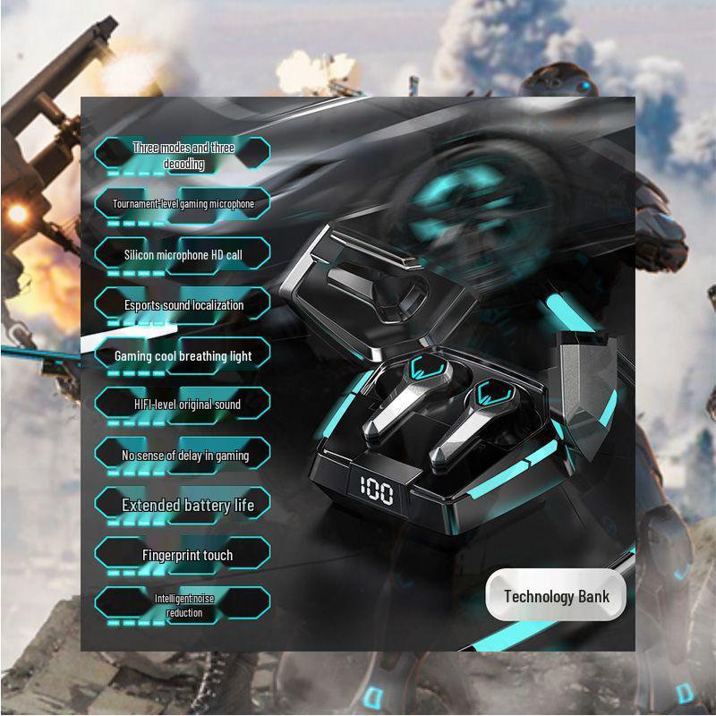 2025 Wireless Bluetooth Gaming Earphones: In-Ear, Noise Reduction, Long Battery Life, High Sound Quality, Universal Compatibility