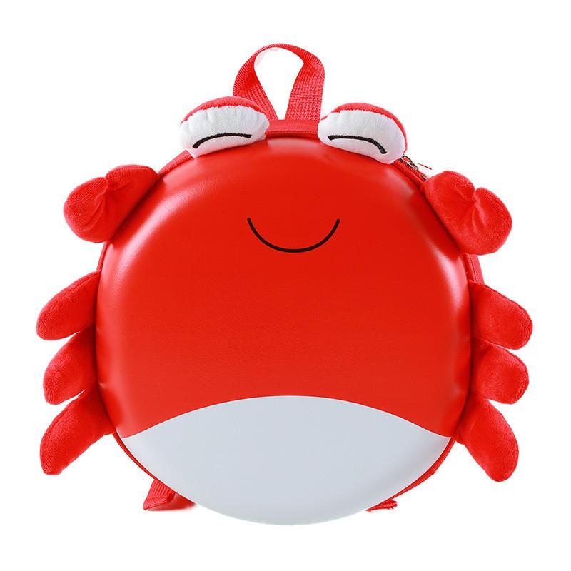 

Adorable Cartoon Girl Backpack For Kids With Crab Print Ideal For School Use