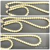 Akoya Pearl Necklace Bracelet Natural Jewelry Luster White Beige Silver Clasp Approx. 44cm 8.0 Mm–8.5mm 41.5g Approx. 22cm 7.0mm–8.0mm 15.6g