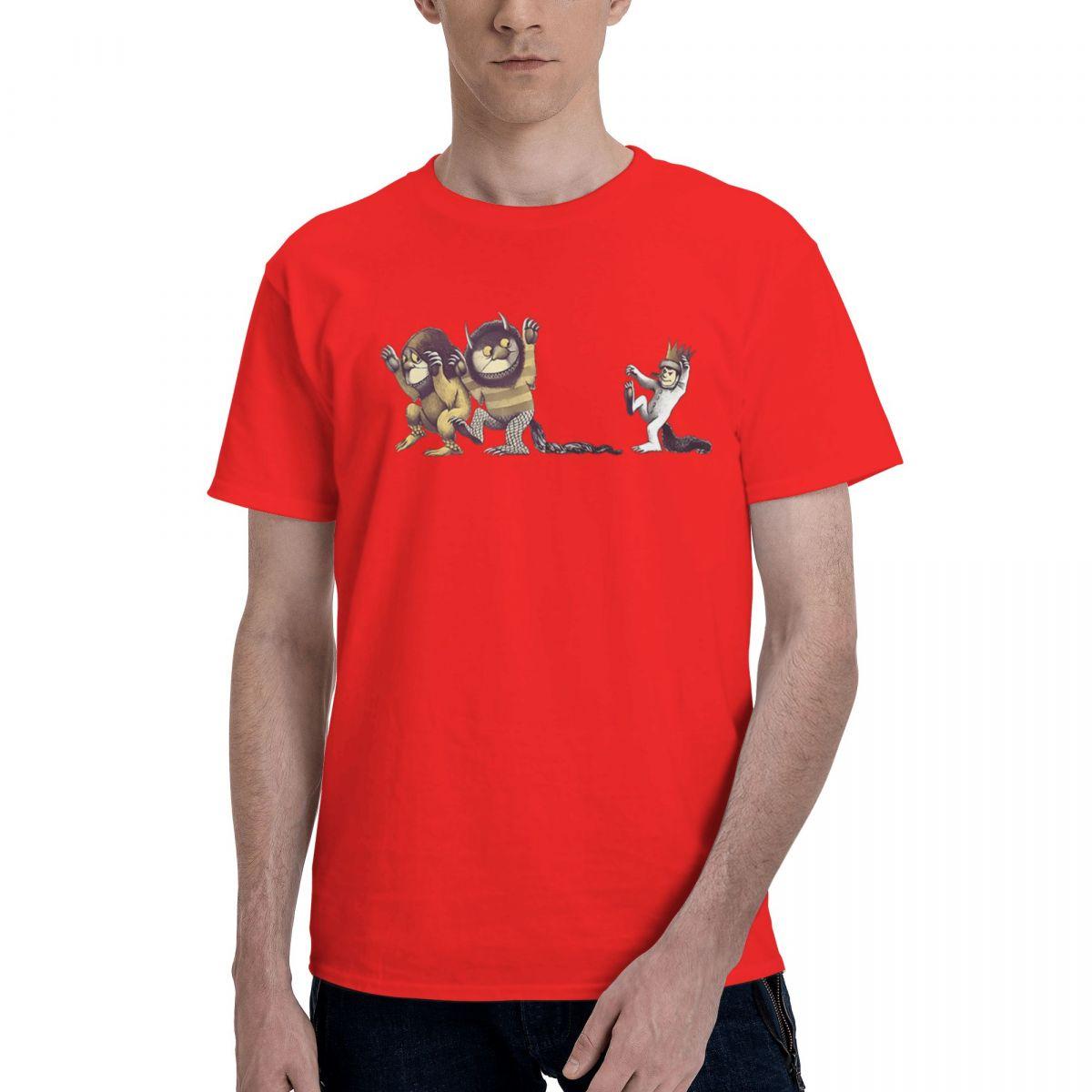 Where The Wild Things Are 100 Cotton Casual Breathable Confortable TShirt Funny Ugus TShirts Clothes Men S