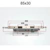 Aluminum Alloy Door Lock Body Margin 8534 8530 9230 9234 Lift Handle  Lock It  for 32mm Lock Cylinder