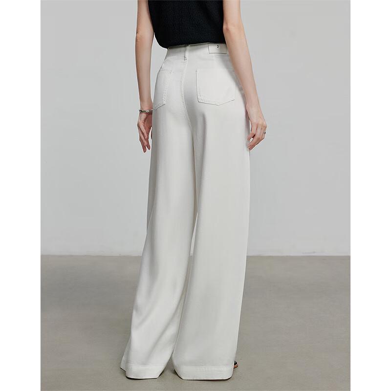 Chuyu 2025 Summer Women's Lyocell Relaxed Wide-Leg Jeans