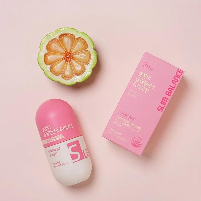 

Рожевий Слім Баланс & Біотин запас на 1 місяць (90 таблеток)