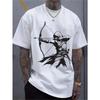 European Size Men's Crew Neck T-Shirt - Casual Short Sleeve Tee for Gym, Travel & Beach | All-Season Versatile Casual Wear