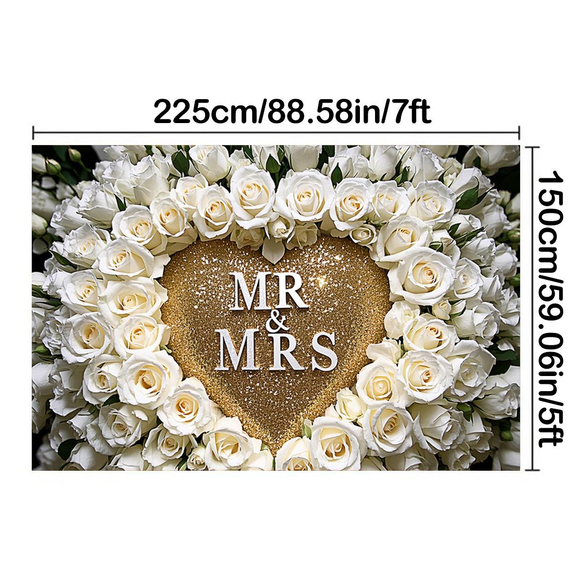 

Фон с изображением сердец любви мистера и миссис Роуз, фон для фотографий, настенный декор или принадлежности для фотовечеринки, плакат для фотобудки на день рождения, годовщину вечеринки 225*150cm