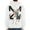 OFF WHITE FW20 Sweatshirts Men's White Hooded Moderate Heavyweight OMBB037F20FLE0010110