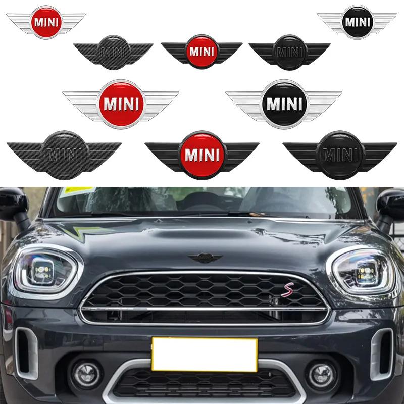 15.1/11.9cm 3D ABS Car Front Hood Emblem Stickers Rear Trunk Badge For Mini Cooper Countryman Clubman F55 F56 R55 R56 R60 JCW