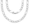 Men's 6mm Patterned Stainless Steel Cuban Figaro Chain Necklace