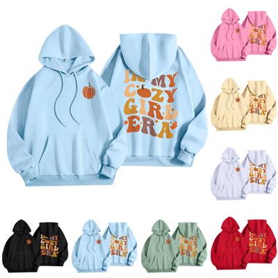 Women's Fashion Women's Lightweight Long Sleeve Pullover With Pockets Preppy Graphic Hoodie