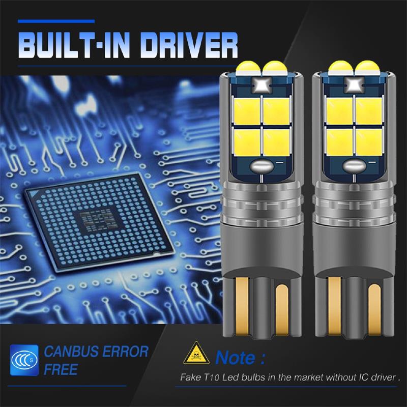 Nacht knight 2 stücke Auto T10 W5W Led-lampe 10 SMD Leselampe Umrissleuchte Höflichkeit Karte Tür Nummernschild Lampen Standlichter