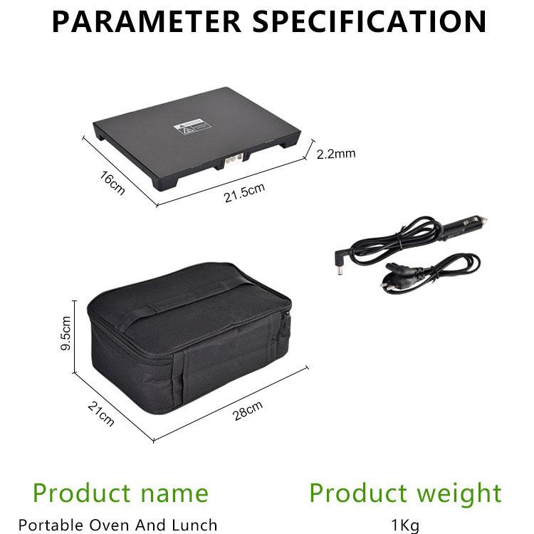 Cutie de prânz pentru cuptor portabil Încălzitor de alimente 12V 24V 110V Mini cuptor portabil cutie de prânz încălzită pentru mașină/camion/muncă/călătorii/reîncălzire acasă