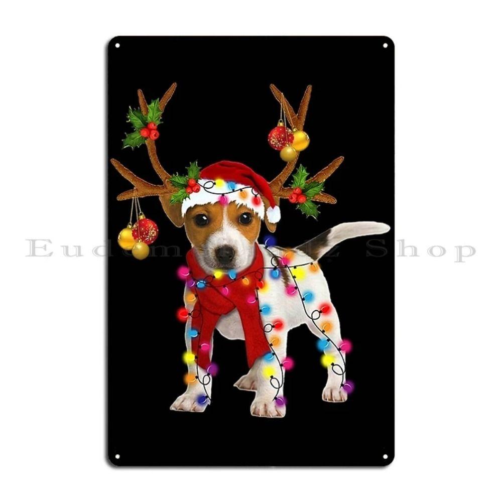 Vintage Christmas Metal Tin Sign Home Festive Wall Decor