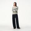 broadcast Simple Jacquard Loose Pullover Knit Sweater