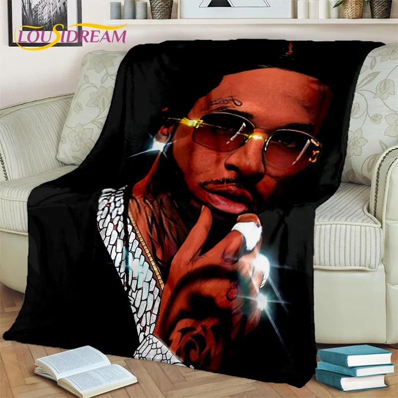 Hip Hop Rapper Art Legend Star 3D Blanket,Soft Throw Blanket for Home Bedroom Bed Sofa Picnic Travel Office Cover Blanket Kids