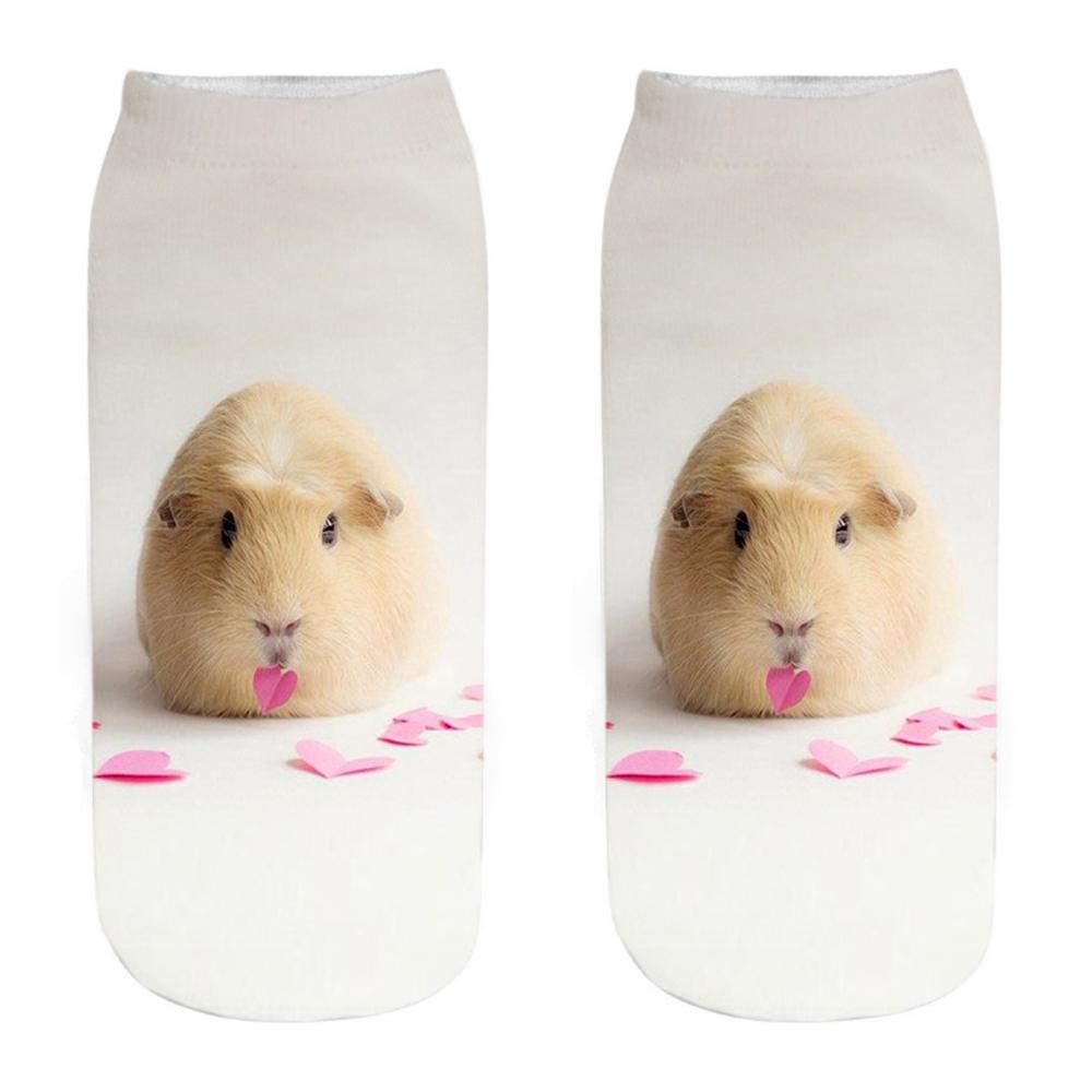 New Fashion 3D Printed Mouse Totoro Socks Funny Kawaii Women Cute Animal Fitness Hamster Sokken Dropship