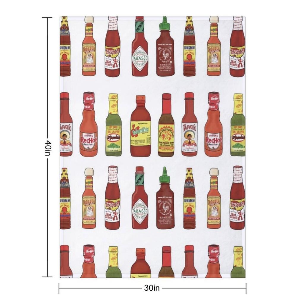 Hot Sauces Throw Blanket Summer Beddings Cute Plaid Quilt Blankets For Baby Blankets