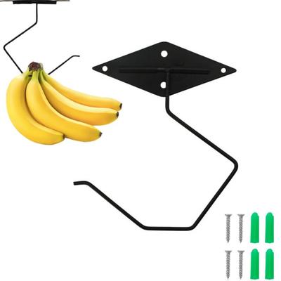 New Foldable Banana Hook Under Cabinet 180° Rotation Fruit Storage Rack Keep Fresh Space Saving Banana Holder Kitchen Supplies