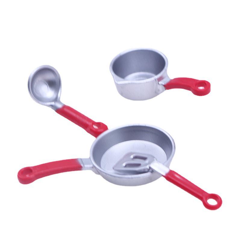Miniature Dollhouse Kitchen Cookware Set: Tiny Spatula & Ladle Accessories