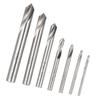 7pcs M42 HSS High Speed Steel Cobalt Spotting Drill Bits Set Round Shank 90 Degree Drilling Chamfering Tool