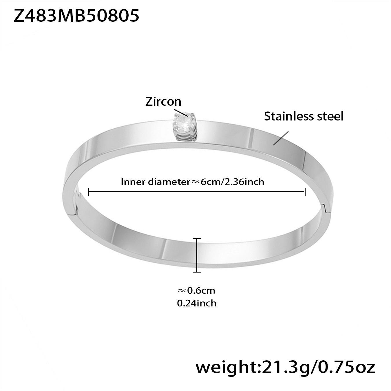 Qiong Yao Luxury Bamboo Diamond Zirconia 18K Gold Knot Stainless Steel Bracelet