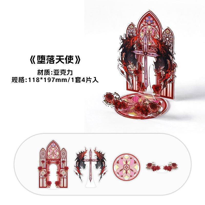 Anime Goods Display | Demons and Angels Series Acrylic Badge Display Stand Demons and Angels Series