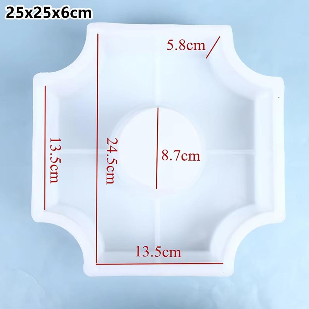 1Pcs 25x6cm Paving Brick Mould Plastic Reusable Stepping Stone Paver Hollow Grass DIY Walkway Brick Mold